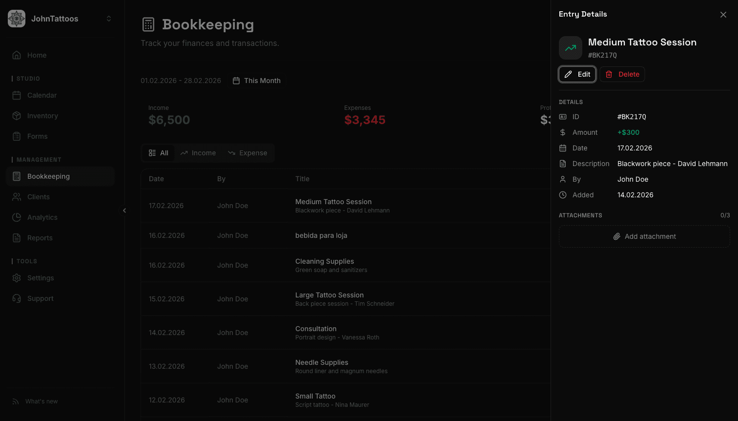 Bookkeeping desktop 3