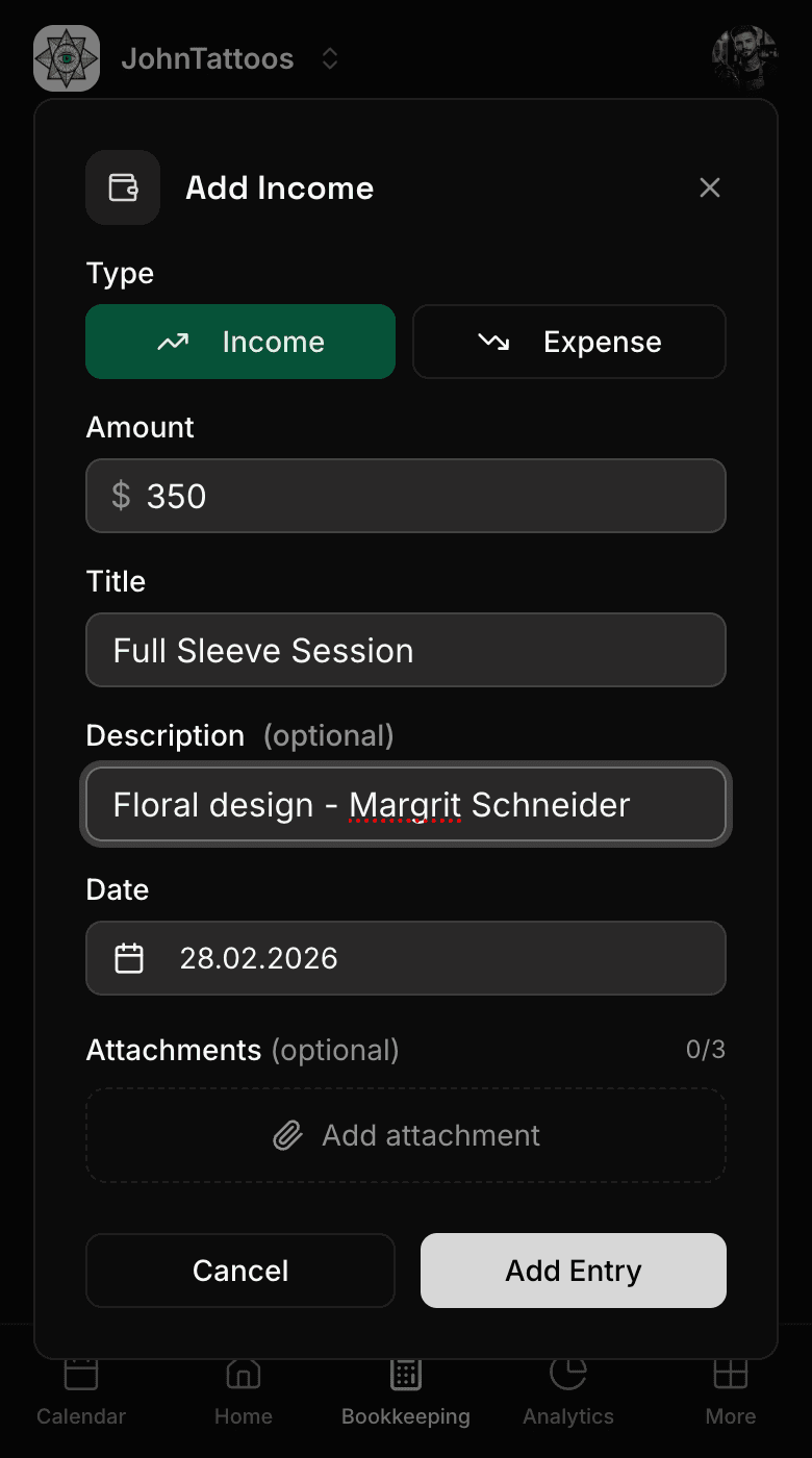 Bookkeeping mobile 2