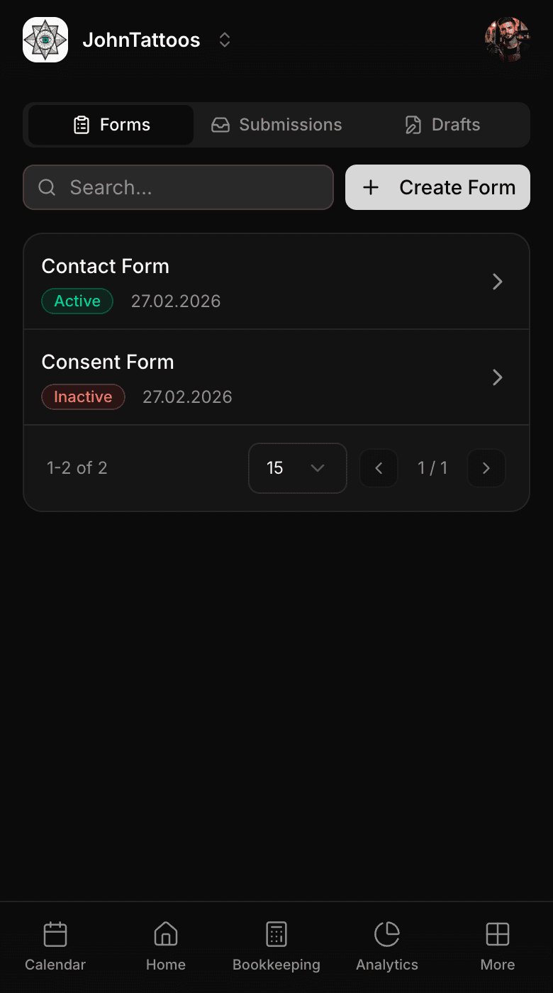 Forms mobile 1
